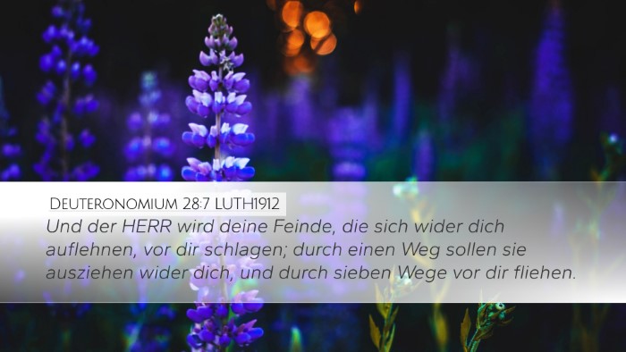 Deuteronomium 28:7 LUTH1912 Bible Verse Image