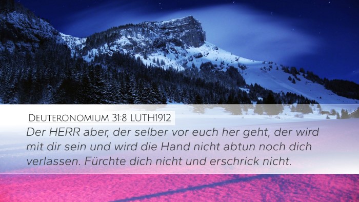 Deuteronomium 31:8 LUTH1912 Bible Verse Image