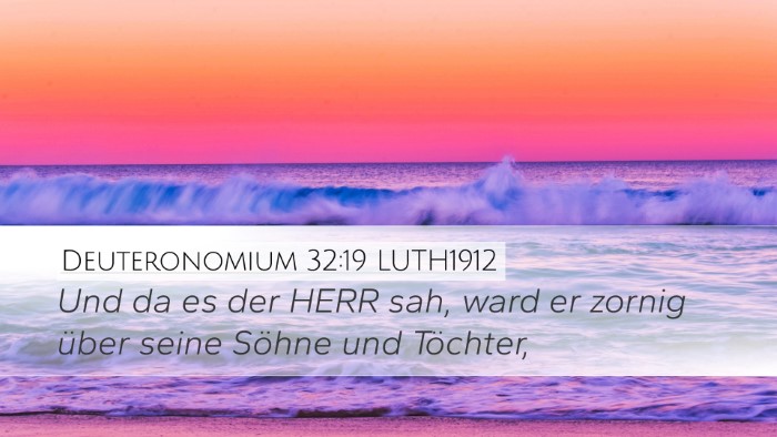Deuteronomium 32:19 LUTH1912 Bible Verse Image