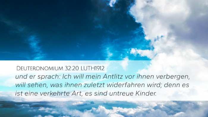 Deuteronomium 32:20 LUTH1912 Bible Verse Image