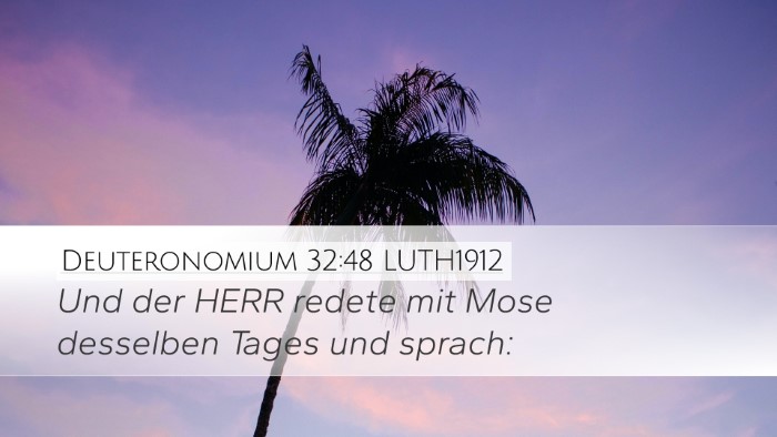 Deuteronomium 32:48 LUTH1912 Desktop Wallpaper - Und der HERR redete mit Mose desselben Tages und - Desktop Bible Verse Wallpaper