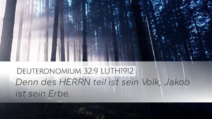 Deuteronomium 32:9 LUTH1912 Bible Verse Image