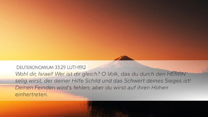 Deuteronomium 33:29 LUTH1912 Bible Verse Image