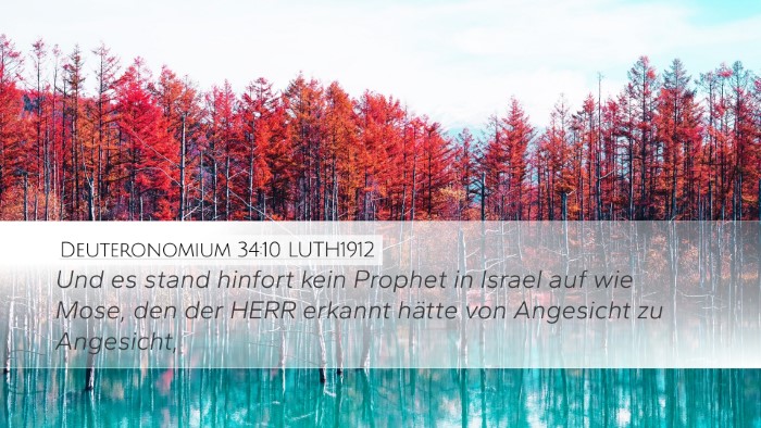 Deuteronomium 34:10 LUTH1912 Bible Verse Image