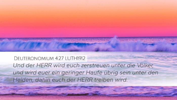 Deuteronomium 4:27 LUTH1912 Bible Verse Image