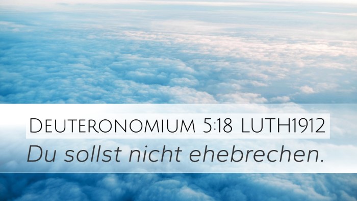 Deuteronomium 5:18 LUTH1912 Bible Verse Image