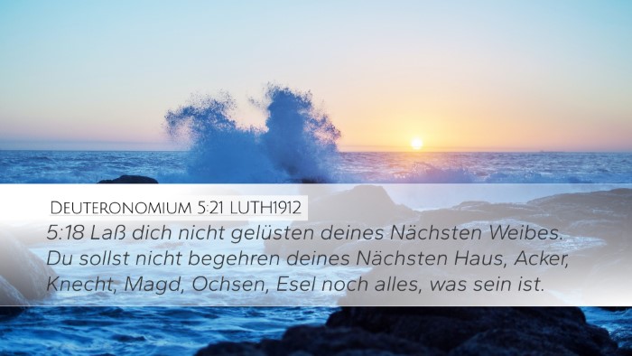 Deuteronomium 5:21 LUTH1912 Bible Verse Image