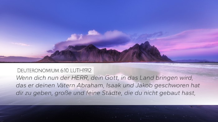 Deuteronomium 6:10 LUTH1912 Bible Verse Image