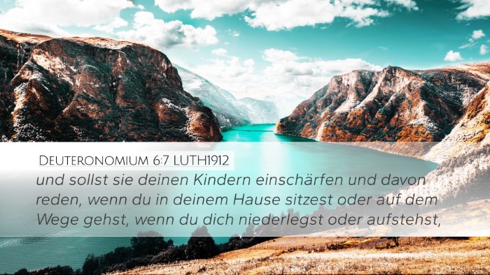 Deuteronomium 6:7 LUTH1912 Bible Verse Image