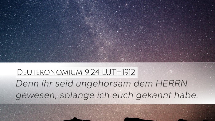 Deuteronomium 9:24 LUTH1912 Bible Verse Image