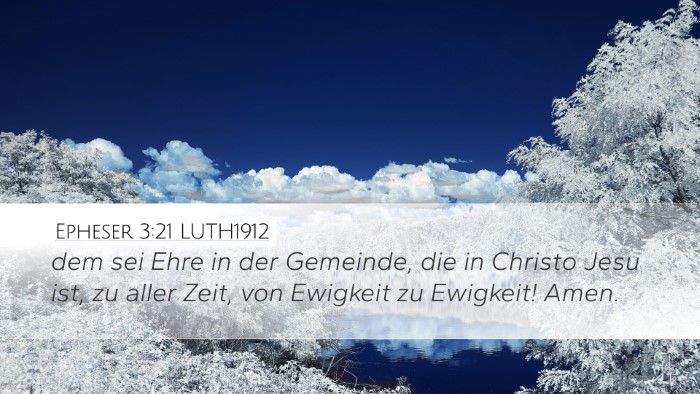 Epheser 3:21 LUTH1912 Bible Verse Image