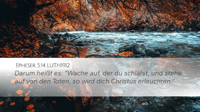 Epheser 5:14 LUTH1912 Bible Verse Image