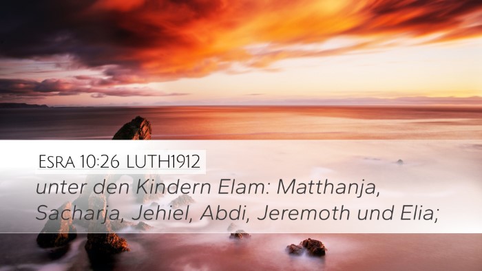 Esra 10:26 LUTH1912 Bible Verse Image