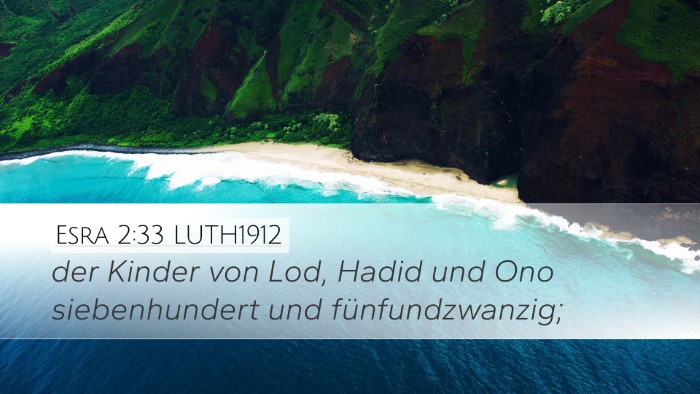 Esra 2:33 LUTH1912 Bible Verse Image