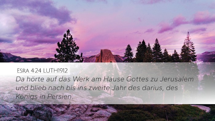 Esra 4:24 LUTH1912 Bible Verse Image