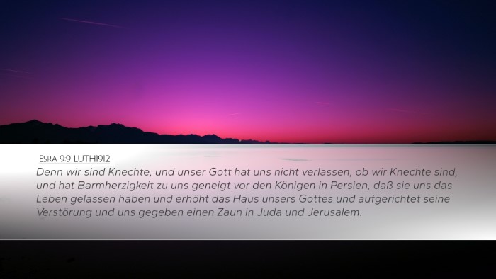 Esra 9:9 LUTH1912 Bible Verse Image