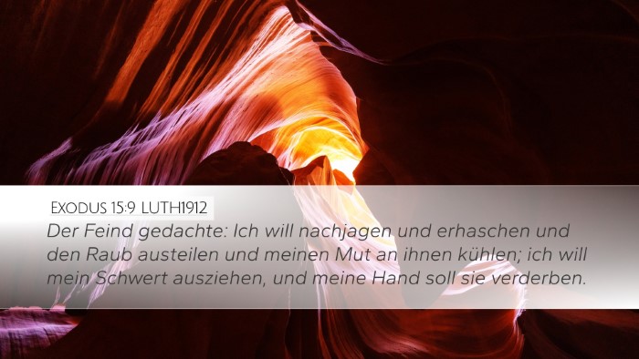 Exodus 15:9 LUTH1912 Bible Verse Image