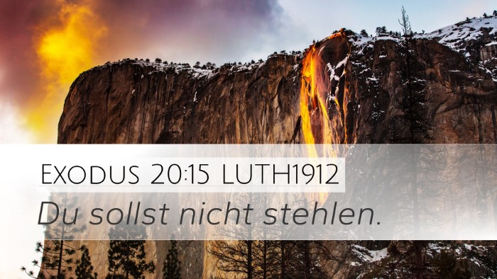 Exodus 20:15 LUTH1912 Bible Verse Image