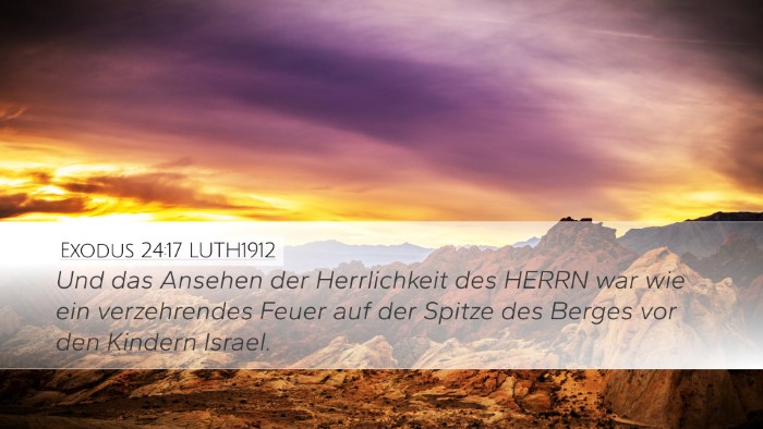Exodus 24:17 LUTH1912 Bible Verse Image
