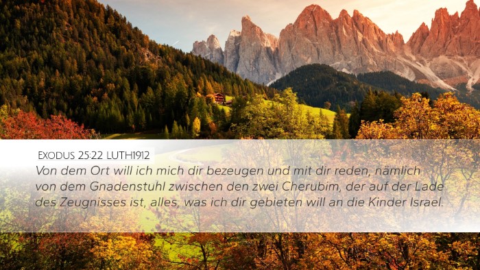 Exodus 25:22 LUTH1912 Bible Verse Image