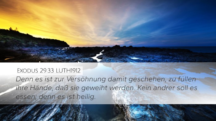 Exodus 29:33 LUTH1912 Bible Verse Image