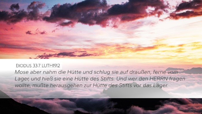 Exodus 33:7 LUTH1912 Bible Verse Image