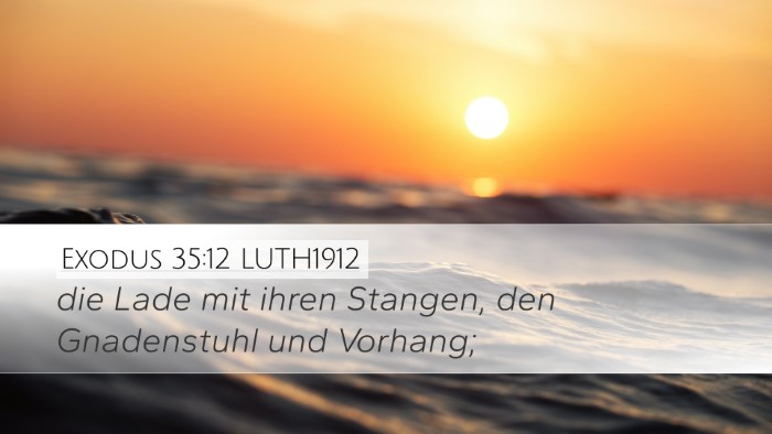 Exodus 35:12 LUTH1912 Bible Verse Image