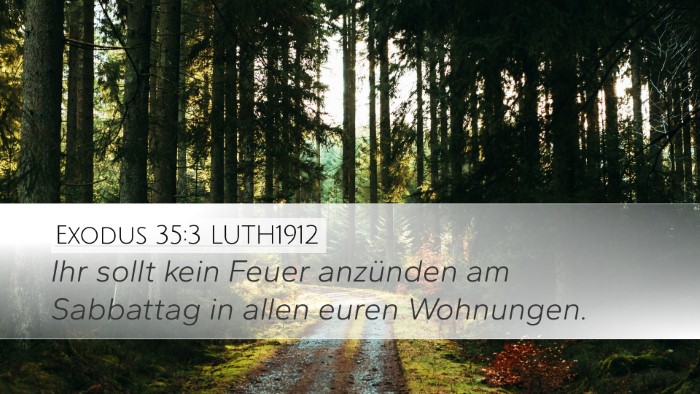 Exodus 35:3 LUTH1912 Bible Verse Image