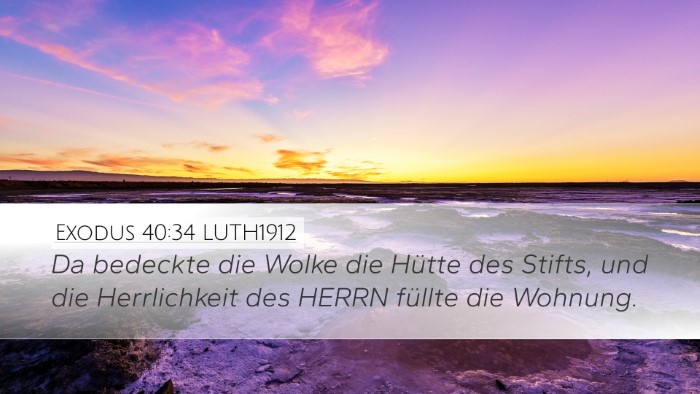 Exodus 40:34 LUTH1912 Bible Verse Image