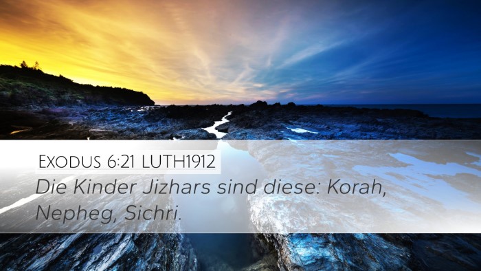 Exodus 6:21 LUTH1912 Bible Verse Image