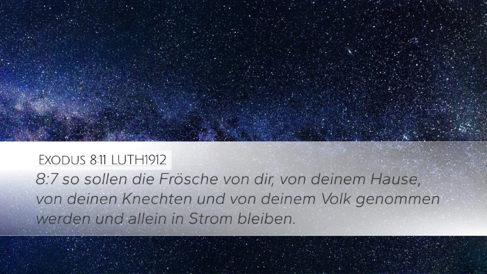 Exodus 8:11 LUTH1912 Desktop Wallpaper - 8:7 so sollen die Frösche von dir, von deinem - Desktop Bible Verse Wallpaper