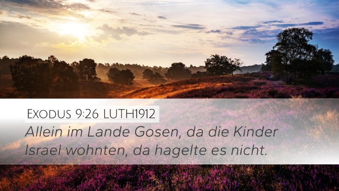 Exodus 9:26 LUTH1912 Bible Verse Image