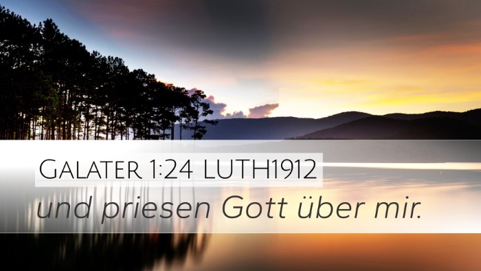 Galater 1:24 LUTH1912 Bible Verse Image