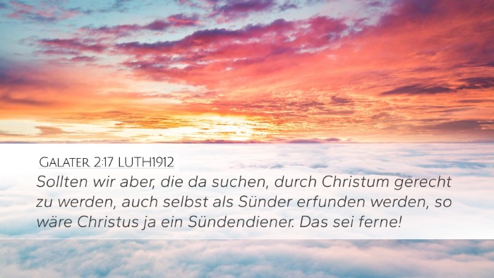 Galater 2:17 LUTH1912 Bible Verse Image