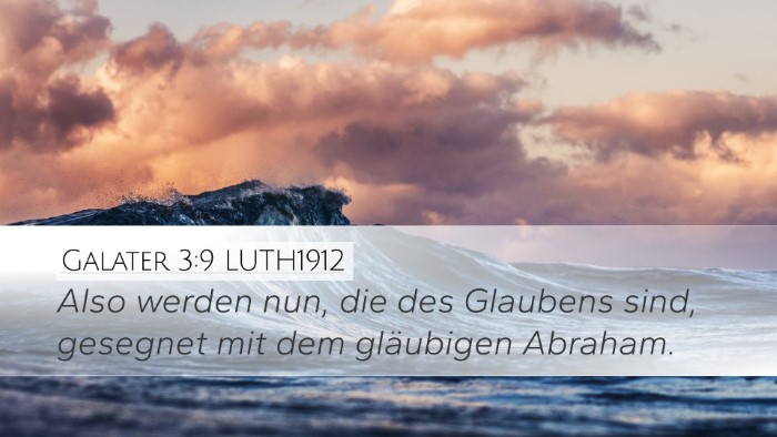 Galater 3:9 LUTH1912 Bible Verse Image