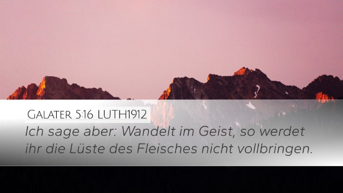 Galater 5:16 LUTH1912 Bible Verse Image