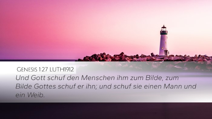 Genesis 1:27 LUTH1912 Bible Verse Image
