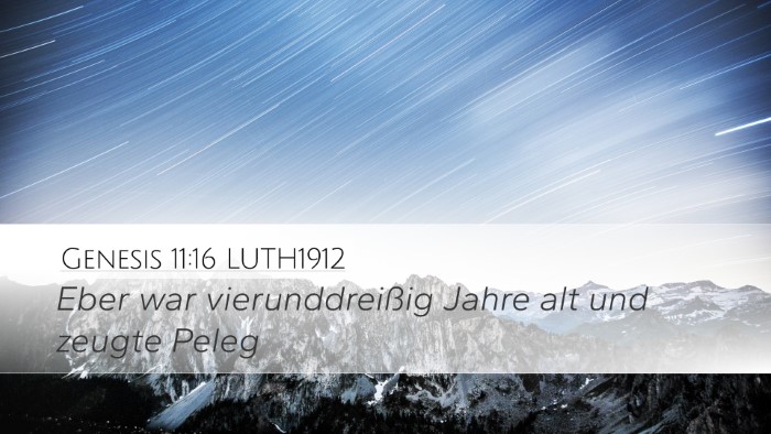 Genesis 11:16 LUTH1912 Bible Verse Image
