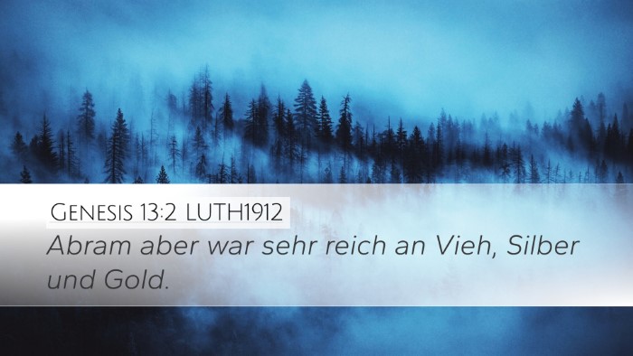 Genesis 13:2 LUTH1912 Bible Verse Image