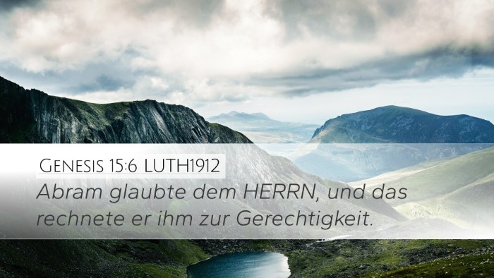 Genesis 15:6 LUTH1912 Bible Verse Image