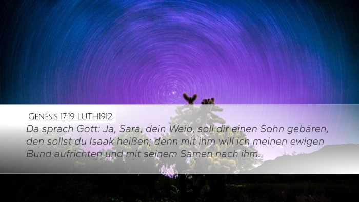 Genesis 17:19 LUTH1912 Bible Verse Image