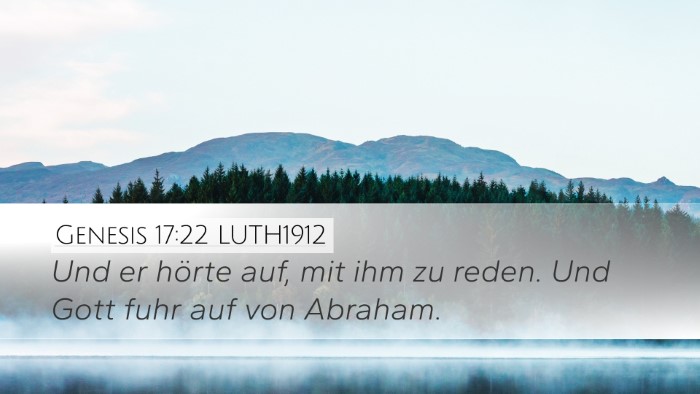 Genesis 17:22 LUTH1912 Bible Verse Image