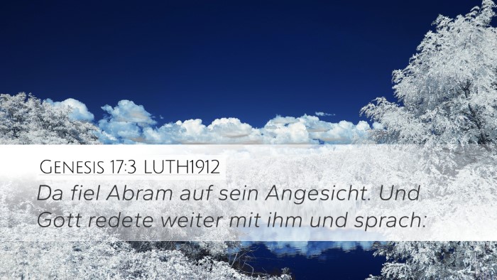Genesis 17:3 LUTH1912 Bible Verse Image