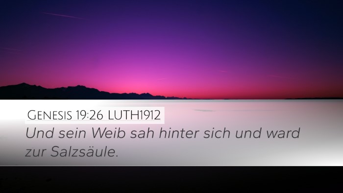 Genesis 19:26 LUTH1912 Bible Verse Image