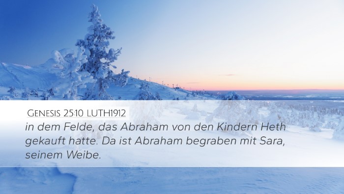 Genesis 25:10 LUTH1912 Bible Verse Image