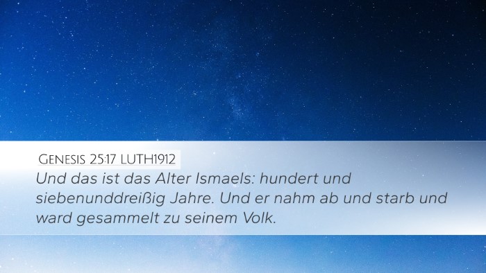 Genesis 25:17 LUTH1912 Bible Verse Image