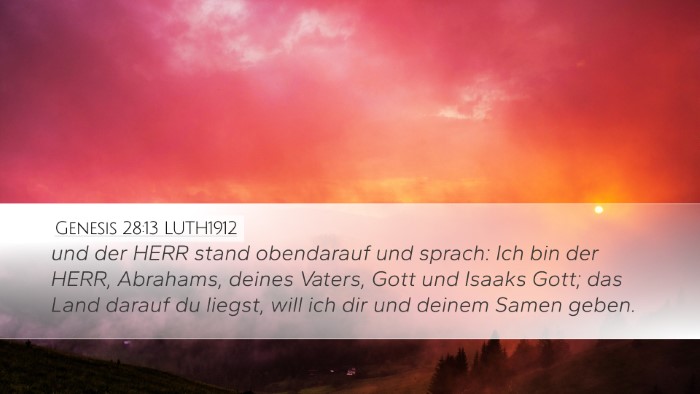 Genesis 28:13 LUTH1912 Bible Verse Image