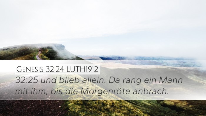Genesis 32:24 LUTH1912 Bible Verse Image