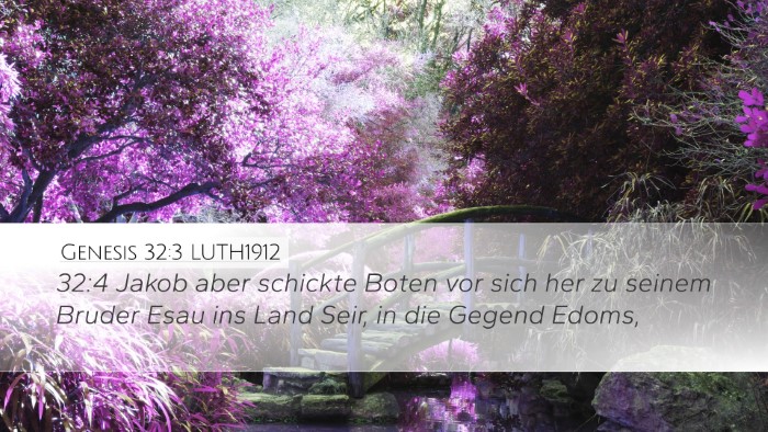 Genesis 32:3 LUTH1912 Bible Verse Image