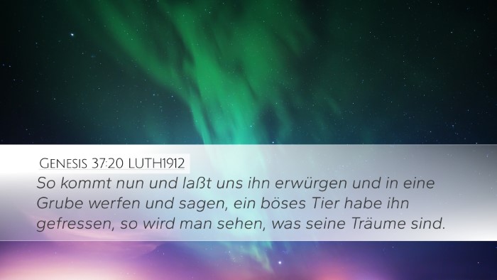 Genesis 37:20 LUTH1912 Bible Verse Image